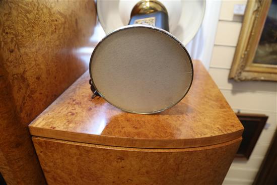 An Eileen Gray Sirene embossed metal and plastic desk lamp, height 17in.